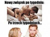 Nowy związek po tygodniu i po trzech tygodniach