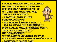 Starsze małżeństwo pojechało na wycieczkę do Chicago... Ciekawe jak się tam odnaleźli ;D