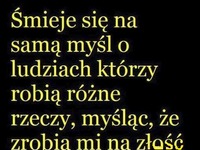 Śmieje się na samą myśl