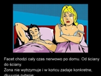 Facet chodzi cały czas nerwowo po domu! bo ma ochotę na sex! zobacz reakcję żony