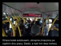 Wraca koleś autobusem...