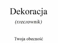 Dekoracja