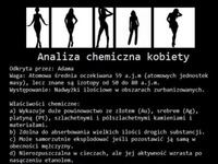 Analiza chemiczna kobiety, hahah dobre!