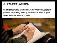 Autentyczny LIST do BANKU WKURZONEGO klienta! Musisz to zobaczyć!