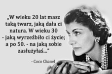 W wieku 20 lat masz taką twarz....