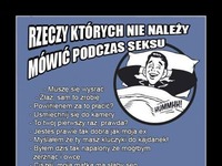 Rzeczy, których nie należy mówić podczas SEKSU! UWAŻAJ ;D