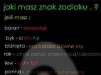 Zobacz co oznacza twój znak zodiaku na wesoło, a Ty kim jesteś? ;)