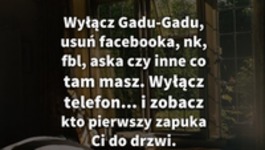 Ciekawe kto pierwszy zapuka!