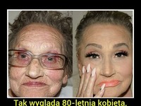 Tak wygląda 80-letnia kobieta, po nałożeniu na jej twarz makijażu! SZOK