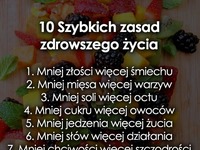 10 zasad zdrowszego życia