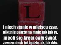 I niech stanie w miejscu czas