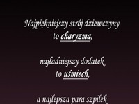 Charyzma, uśmiech, pewność siebie ;)