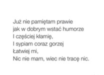 Już nie pamiętam prawie