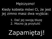 Mężczyzno zapamiętaj