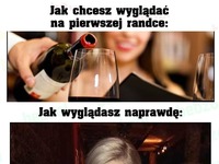 Jak chcesz wyglądać na pierwszej randce VS jak wyglądasz