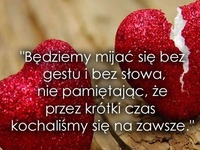 Będziemy mijać się bez gestu...