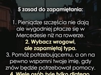 5 zasad do zapamiętania- przeczytaj ;)