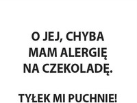 Zdecydowanie alergia...