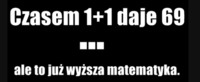 Czasem 1 + 1 daje...