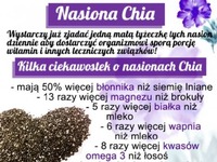 Kilka ciekawostek o nasionach Chia. Ciekawe ;)