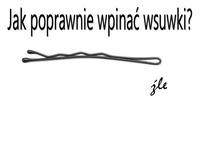 Poprawne wpinanie wsuwek