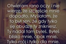 Otwieram rano oczy