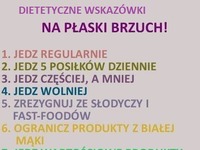 Dietetyczne wskazówki na idealne na PŁASKI BRZUCH!