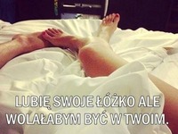 Lubię swoje łóżko!