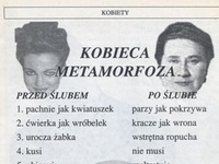 Kobieta przed ślubem i po ślubie. NIEZŁA METAMORFOZA!