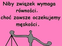 Związek wymaga równości