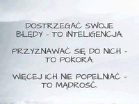 Uczyć się na błędach ;)