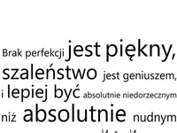 Brak perfekcji jest piękny..