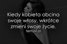 Kiedy kobieta obcina swoje włosy