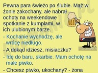 Pewna para, świeżo po ślubie...