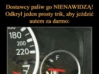 Dostawcy paliw go nienawidzą! Odkrył jeden prosty trik, aby jeździć autem za darmo XD