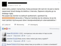 Komentarze najlepsze! ;D Chłopak będzie miał w domu poważną rozmowę...