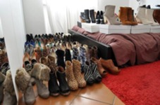 Duża kolekcja butów