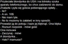 Przyleciała blondynka do USA i... Haha dobre!