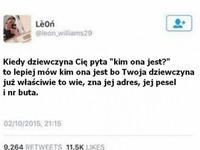 Kiedy dziewczyna Cię pyta...