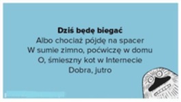 Dziś będę biegać!