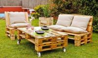 Drewniane palety do ogródka- super miejsce na odpoczynek!