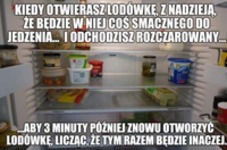 Kiedy otwierasz lodówkę...