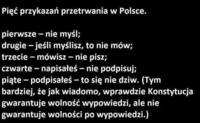 Pięć przykazań przetrwania w Polsce...