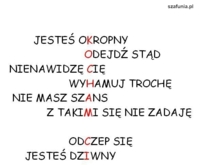 Bo trzeba umieć czytać między wersami...