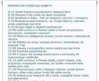 Jak wyglądałby perfekcyjny dzień kobiety i mężczyzny? Zobacz dokładny plan dnia :D