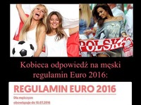 REGULAMIN EURO 2016!!! Kobieca odpowiedz na MĘSKI REGULAMIN! Udostępniamy to PANIE naszym facetom!!!