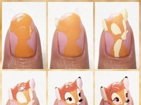 Słodkie Bambi na paznokciach *.* Zobacz jak je wykonać