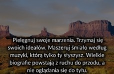 Pielęgnuj swoje marzenia.