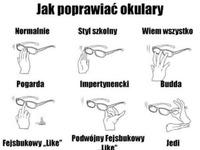 Jak poprawiać okulary. Tego jeszcze nie znaliśmy xD