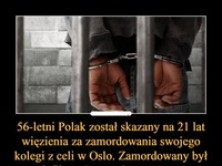 56-letni Polak został skazany za zamordowanie swojego kolegi... Miał powód!